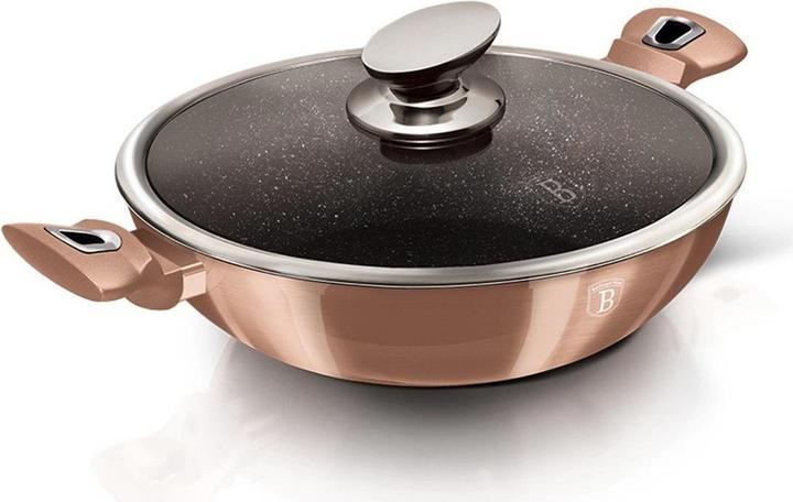 Actual product image BerlingerHaus GRANITE WOK FRYER 30cm BH-7100 ROSE GOLD (Wok, Aluminium)