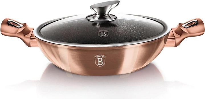 Actual product image BerlingerHaus GRANITE WOK FRYER 30cm BH-7100 ROSE GOLD (Wok, Aluminium)