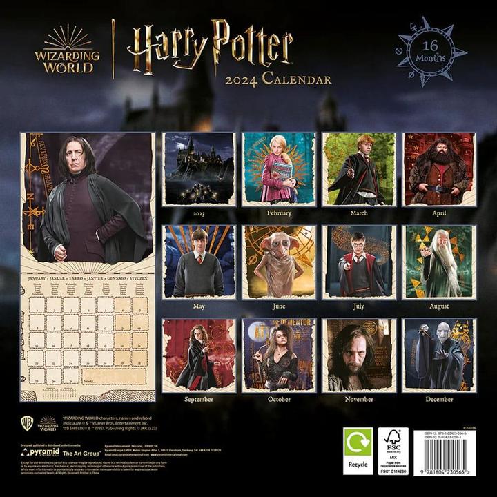 Image du produit Pyramid Harry Potter calendrier 2024 Magical Fundations (30 x 30 cm, Anglais)