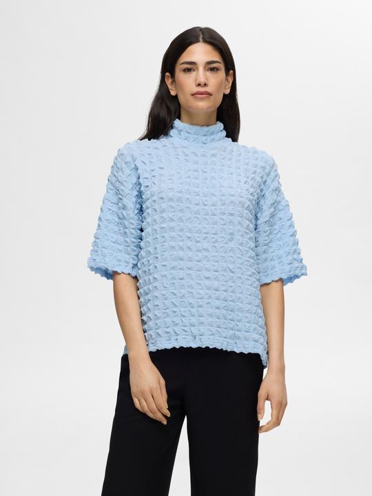 Produktbild Selected Femme Struktur Oberteil mit kurzen Ärmeln (L)