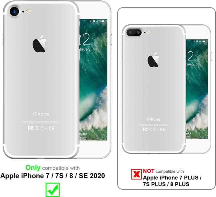 Produktbild Cadorabo TPU Cover Kunstleder Struktur (Apple iPhone 7, Apple iPhone SE (2nd Gen))