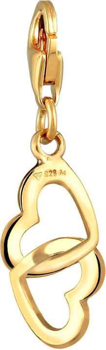 Produktbild Elli Charm Doppel-Herzen Verbundenheit 925 Sterling Silber (925er Sterling Silber)