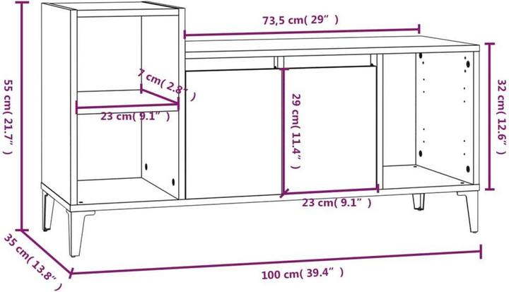 Produktbild VidaXL Johanna (100 x 35 x 55 cm)
