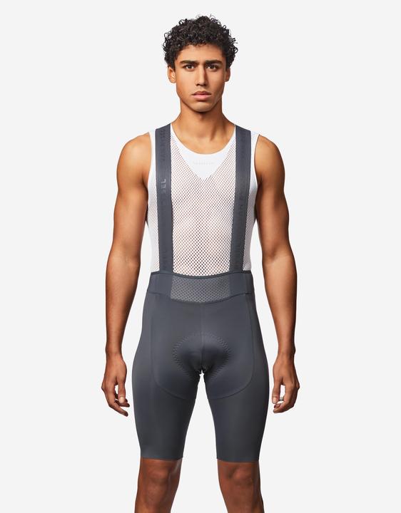 Van rysel Rennrad Radhose mit Trägern Sommer kurz Herren RCR 4 grau (XL)
