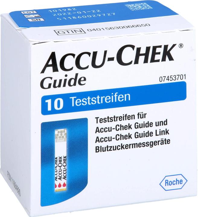 Actual product image Roche ACCU-CHEK Guide test strips, 10 test strips (Test strips)