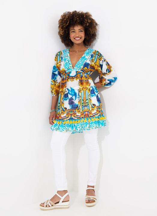 Actual product image Joe Browns Ship Print Pom-Pom Trim Tunic