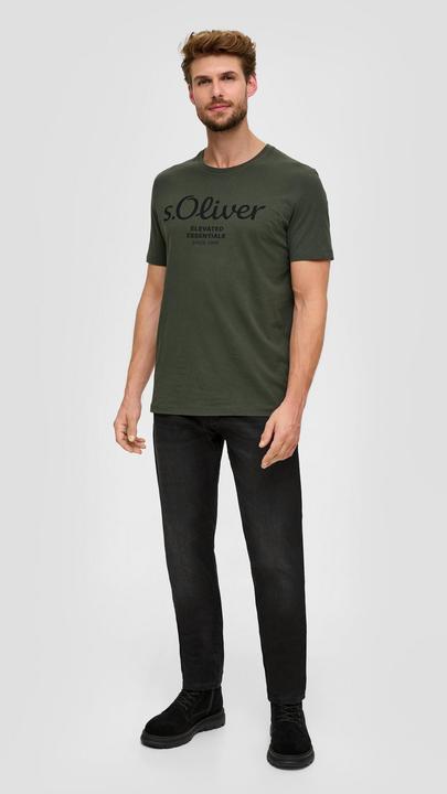 Actual product image S.Oliver T-Shirt Casual Bequem sitzend Logo T-Shirt (M)