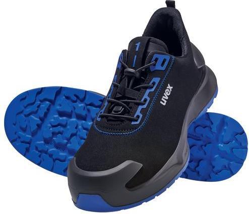 Actual product image Uvex Sports uvex 1 x-craft low shoes S2 68140 black, blue width 14 size 44 (S2, 44)