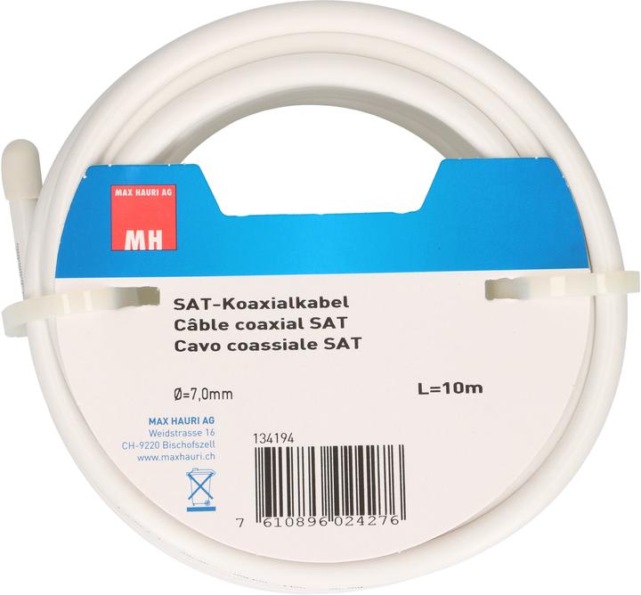 Actual product image Max Hauri Coaxial cable 10m (75 dB, Antenna cable)
