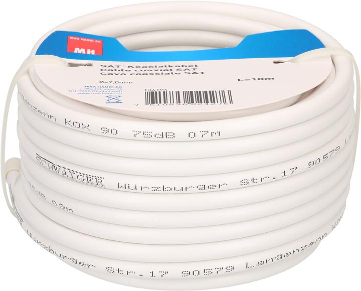 Actual product image Max Hauri Coaxial cable 10m (75 dB, Antenna cable)