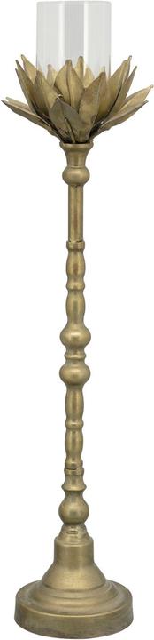 Exner Garten und Wohnaccessoires KerzenHalter Sobre - Metall/Glas - 17x17x61 cm