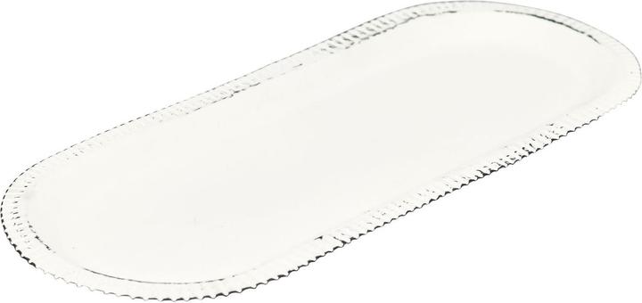 Actual product image Exner Garten und Wohnaccessoires Tray ClairBlanc - white - metal - 43x17x2 cm