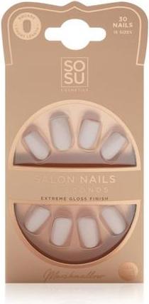 Produktbild Sosu Cosmetics Salon Nails Marshmallow Artificial Nails - 30 pcs