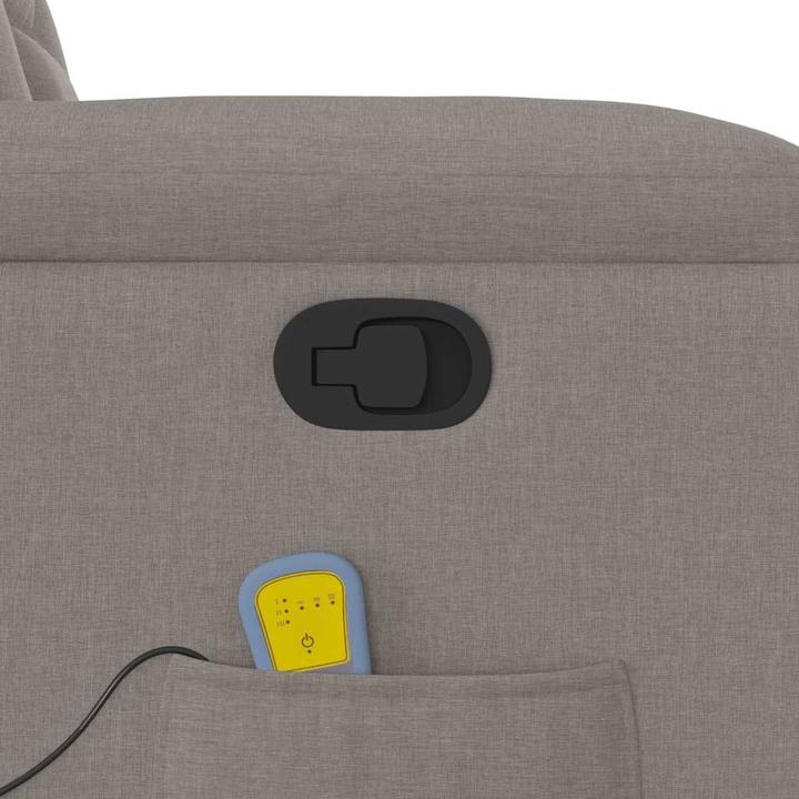 Actual product image VidaXL Massage chair taupe fabric