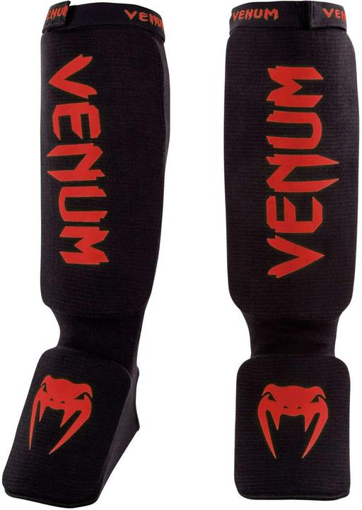 Venum Kontact Shin Guards Rot/Schwarz, M, Grösse: M, Produkttyp (M)