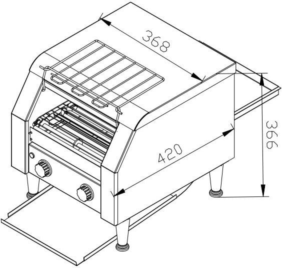 Produktbild Gastro Hero Durchlauftoaster