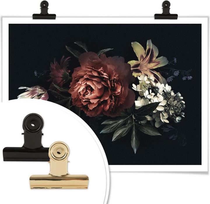 Produktbild Trenddeko Blumenbouquet Rot (120 x 100 cm)