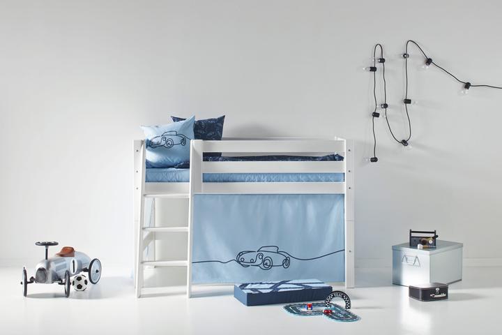 Produktbild Hoppekids CARS Vorhang für Halbhohe Kinderbetten (Liegefläche 70x160 cm) in DREAM BLUE