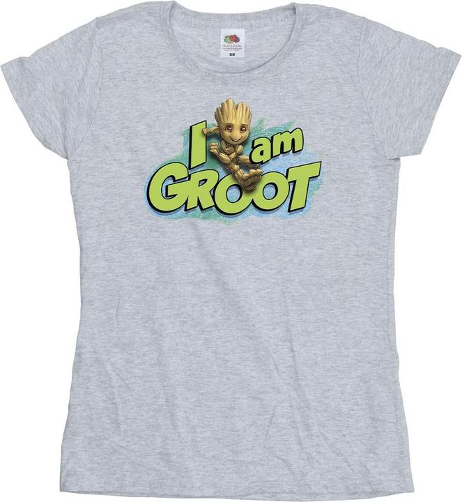Guardians Of The Galaxy I Am Groot Jumping TShirt (L)