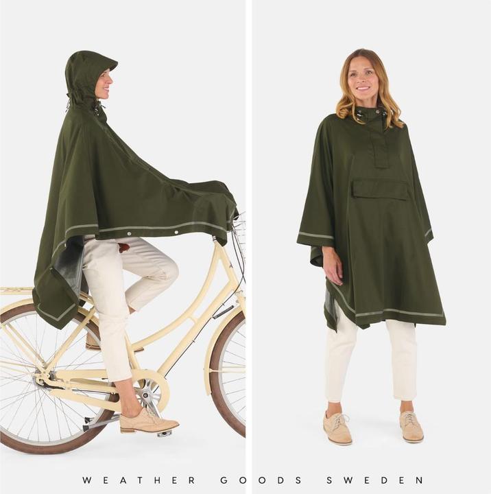 Produktbild Weathergoods IMBRIS Regen-Poncho, Grün, S-M (S, M)