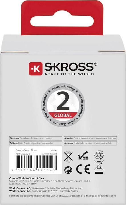 Produktbild Skross Combo World to South Africa