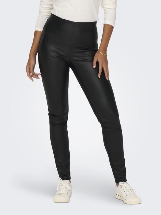 Image du produit JdY Coupe ajustée Taille haute Poignets ajustés Leggings Pantalon aspect cuir (XXL)