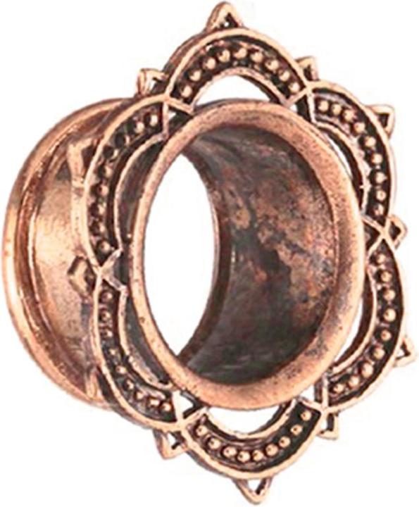Image du produit Star Piercing Flesh Tunnel or rose fleur de lotus (sans laiton)
