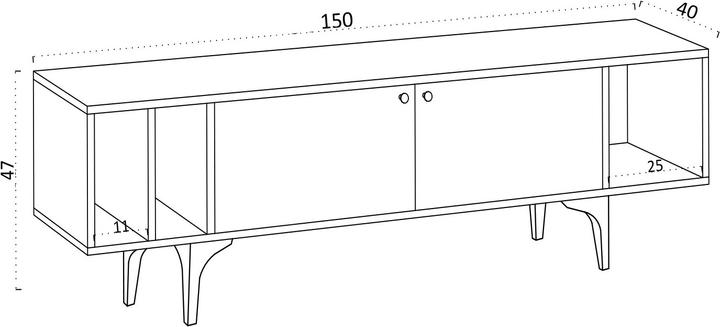 Actual product image Kalune Design Arian (150 x 40 x 47 cm)
