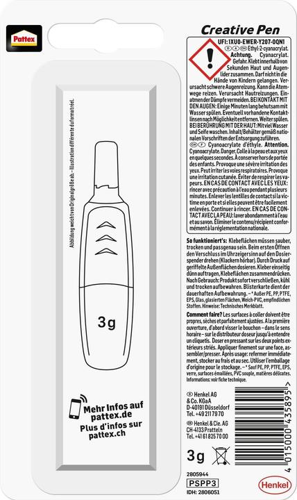 Actual product image Pattex Perfect Pen (3 g, 3.10 ml)
