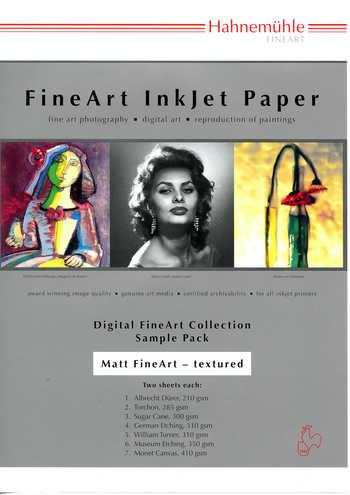 Actual product image Hahnemühle Digital FineArt A 4 Testpack matt, textured (350 g/m², A4, 14 x)