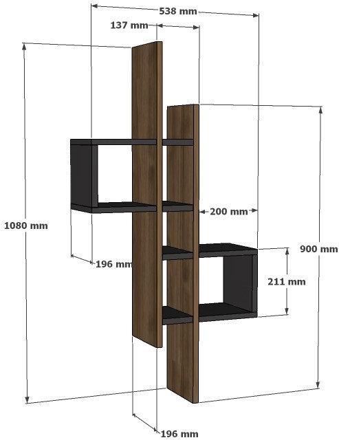 Produktbild Kalune Design Javier (53.8 x 19.6 x 108 cm)