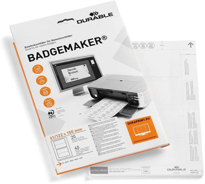 Image du produit Durable Étiquettes à insérer