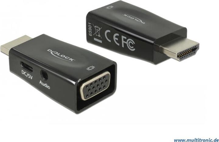 Actual product image Delock 65901 HDMI-A to (Audio, VGA, 4.70 cm)