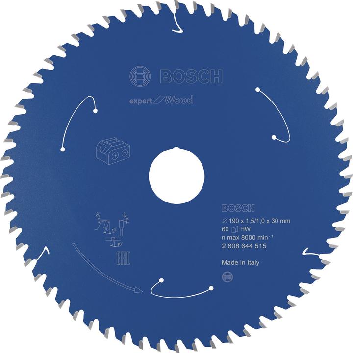 Bosch Professional Zubehör Cirkelzaagblad voor accuzagen Expert for Wood