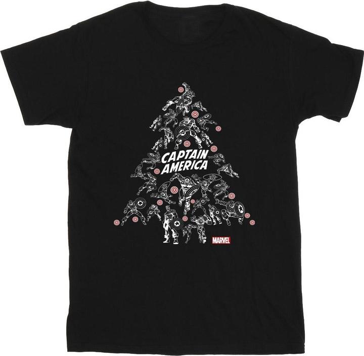 Captain America Christmas Tree TShirt (M)
