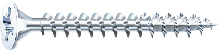 Spax Senkkopf ø 3,5x30 mm Vollgewinde Schrauben (Holzschrauben) PZ2 vernickelt (1000 Schrauben pro Stück)