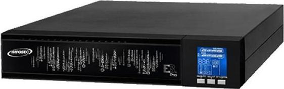 Image du produit Infosec Onduleur E3 PRO RT 2000 VA (2 VA, 1800 W, Double convertisseur en ligne Onduleur)