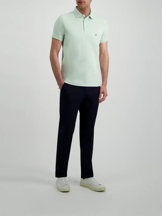 Produktbild Tommy Hilfiger Polo Shirt Mouline Slim Minty Essence/Ivory (48)