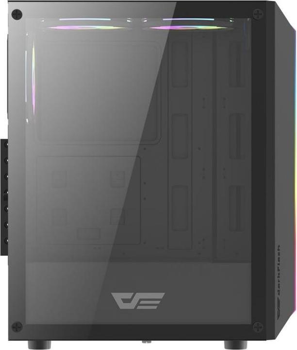 Immagine prodotto Darkflash Tech DK151 computer case LED con 3 ventole (nero) (mATX, ITX, ATX)
