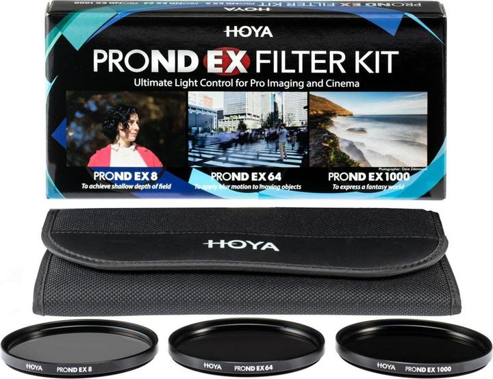 Image du produit Hoya PRO ND EX Filter Kit 8/64/1000 (52 mm, Filtre gris neutre, 52 mm)