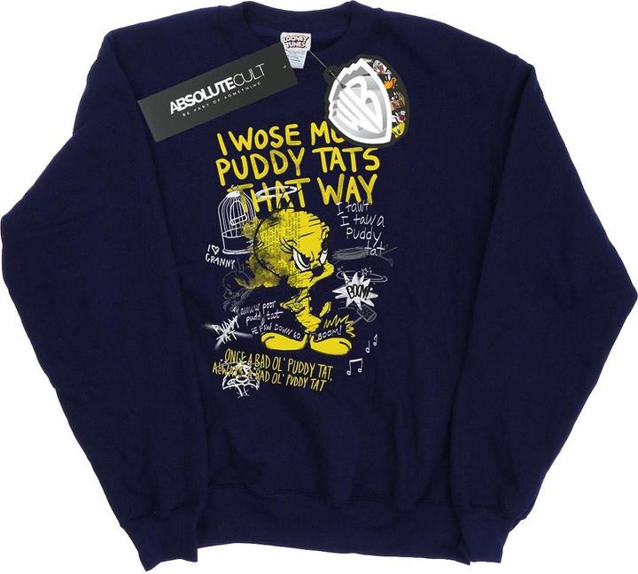 Looney Tunes Tweety Pie More Puddy Tats Sweatshirt (M)