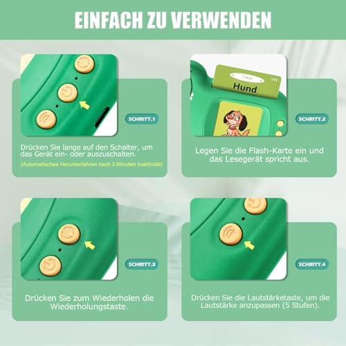Produktbild Activity Board Sprechende Karteikarten Lernspielzeug Deutsch lernen für Kinder im Vorschulalter 225 Blätter 510 (Deutsch)