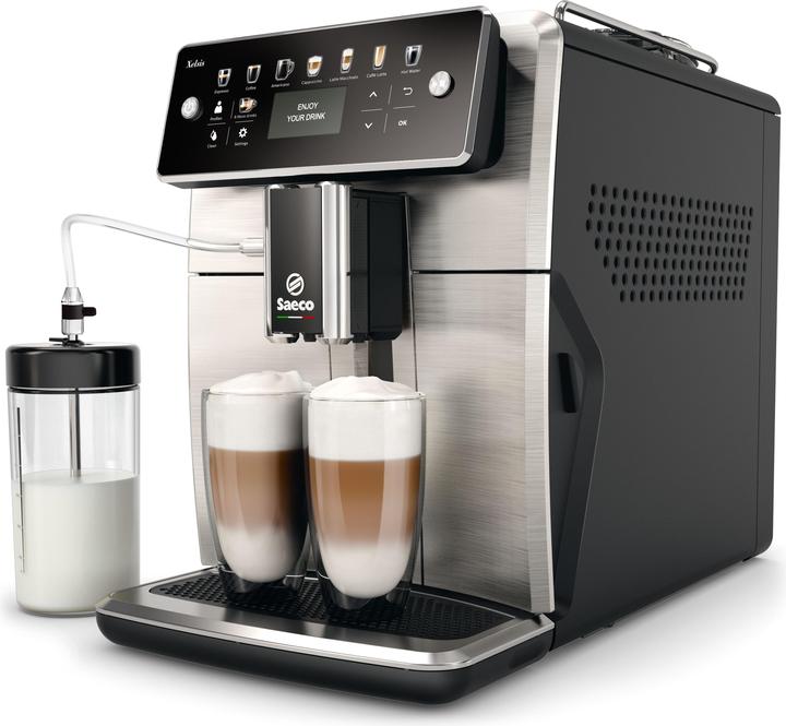 Philips Saeco Xelsis SM7583/00 Kaffeevollautomat, 12 Kaffeespezialitäten, LED-Display mit...