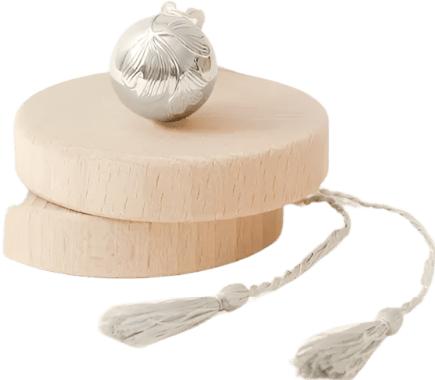 Actual product image Ilado Ginkgo Pregnancy Necklace (Silver-plated brass)