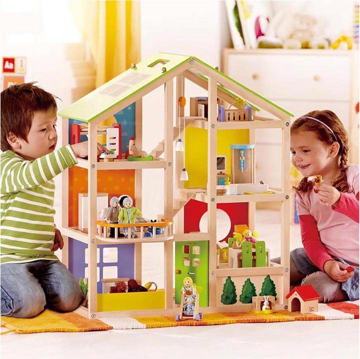 Produktbild Hape Vier-Jahreszeiten-Haus möbliert