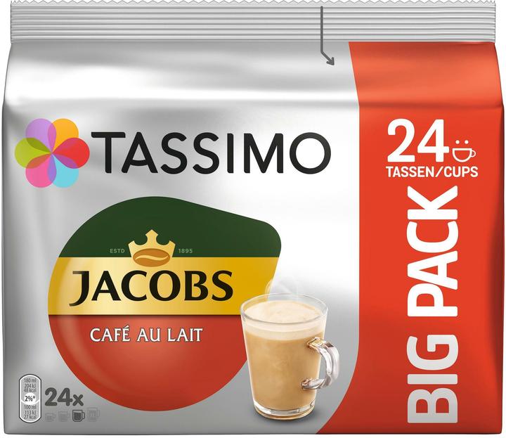 Image du produit Tassimo Capsules de café T DISC Jacobs Café au Lait 24 pièces (1 x Port.)