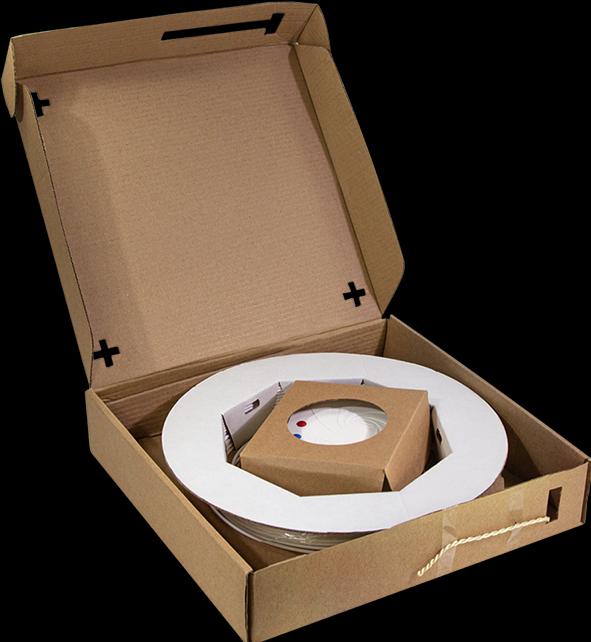Produktbild LogiLink FTTH Spleiábox, 2x SC/APC, 50 m Verlegekabel, weiá (Spleissbox)