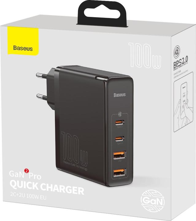 Actual product image Baseus GaN2 Pro Quick Charger (100 W)