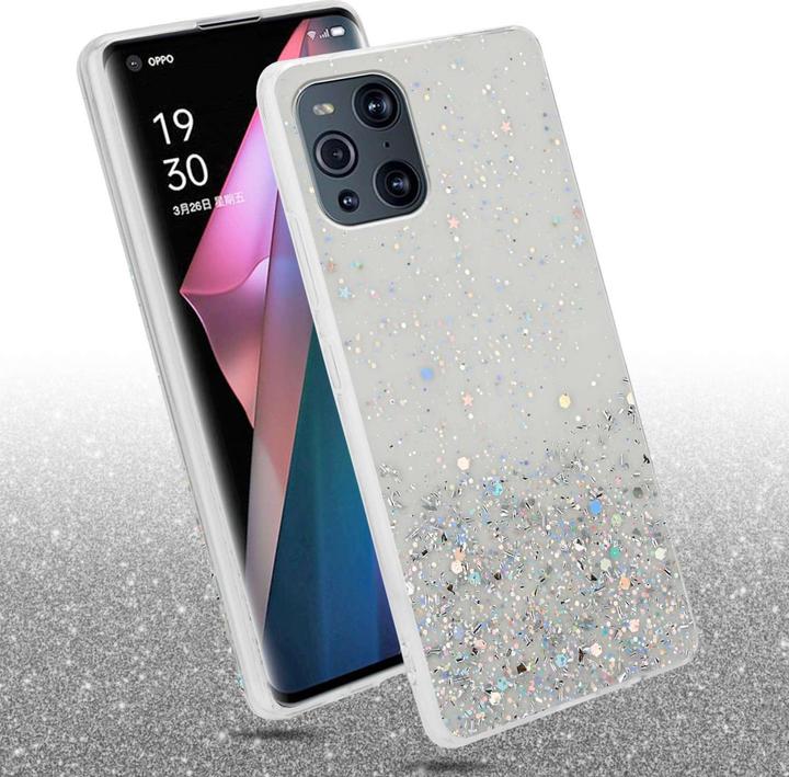 Actual product image Cadorabo Bumper Case for Oppo FIND X3 PRO TPU funkelnder Glitter (Oppo Find X3 Pro)