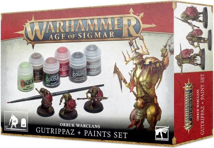 Image du produit Games Workshop Age of Sigmar - Orruks Warclans Gutrippaz + Paint Set (Matières plastiques)